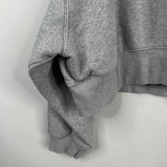 Nike Gray Phoenix Fleece Women's Over-Oversized Crew-Neck Sweater - Picture 6 of 13